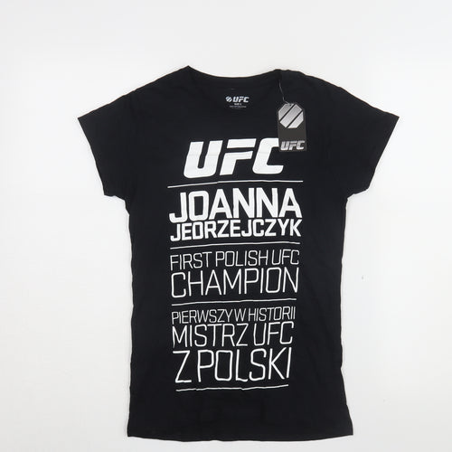 UFC Women's Black Sports T-Shirt, S