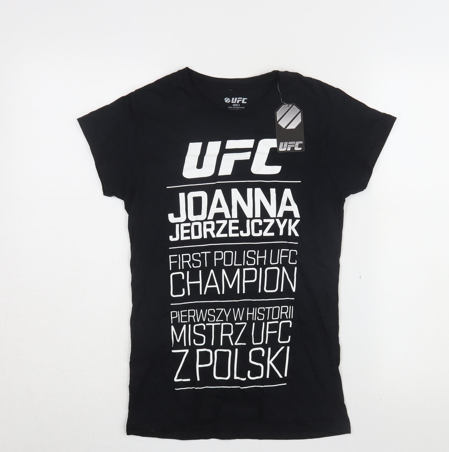 UFC Women's Black Sports T-Shirt, S