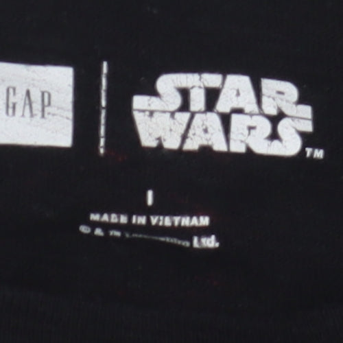 GAP Boys Black Star Wars Long Sleeve T-Shirt 10-11 Years