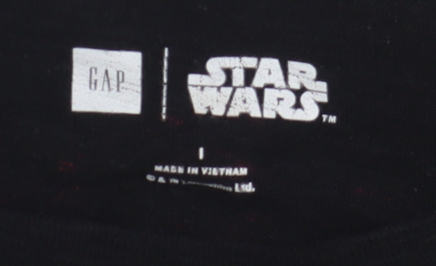 GAP Boys Black Star Wars Long Sleeve T-Shirt 10-11 Years
