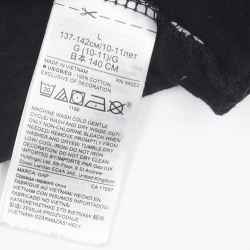 GAP Boys Black Star Wars Long Sleeve T-Shirt 10-11 Years