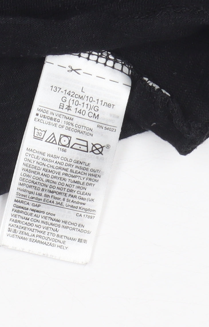 GAP Boys Black Star Wars Long Sleeve T-Shirt 10-11 Years