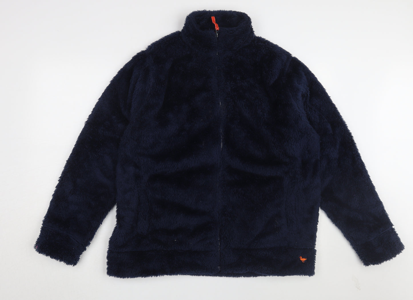 Country Rose Women's Navy Blue Fleece Jacket - Size L