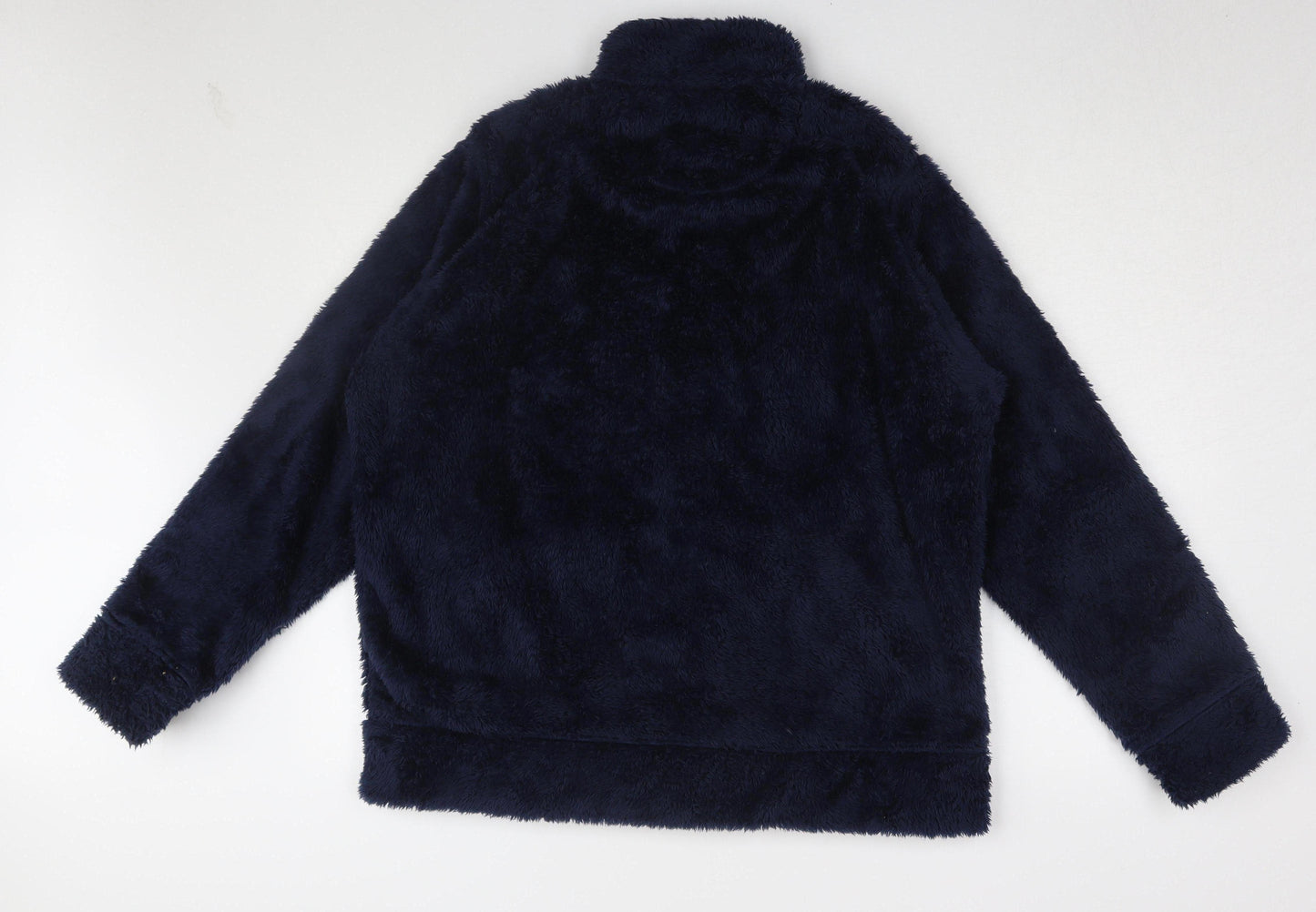 Country Rose Women's Navy Blue Fleece Jacket - Size L