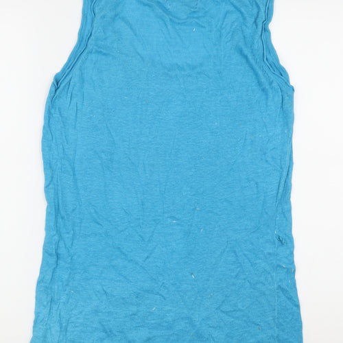 Monsoon Women’s Blue Linen Tank Top Size 14