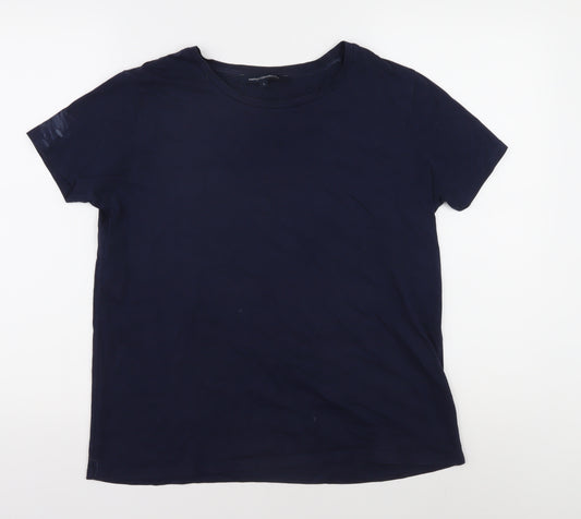 French Connection Men's Blue Crew Neck T-Shirt Size L