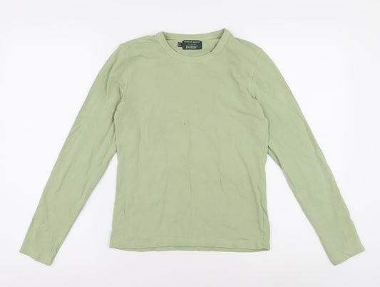 Hobbs Green Long Sleeve Basic T-Shirt Size 12