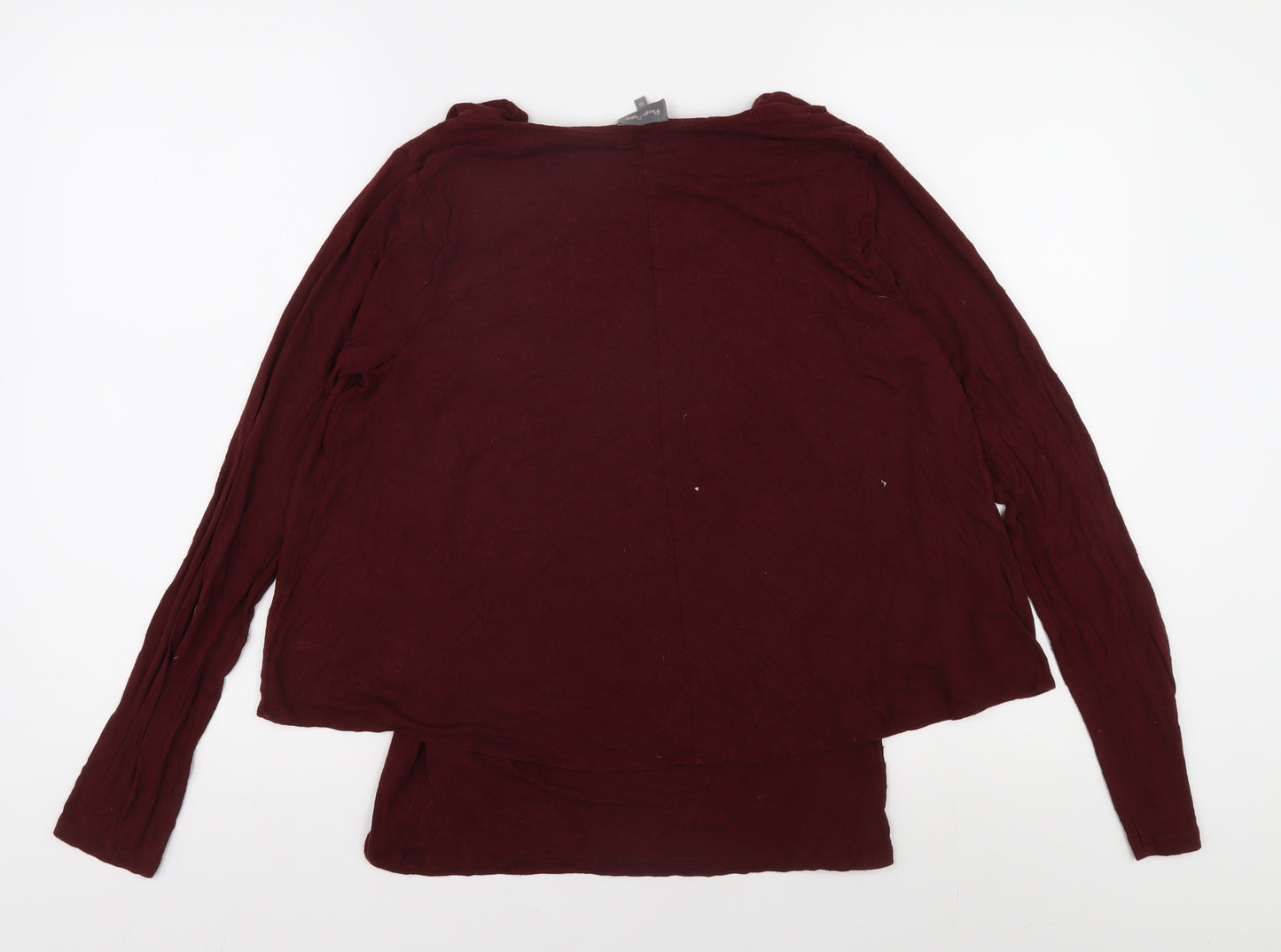 Phase Eight Women's Red V-Neck Blouse Size 10