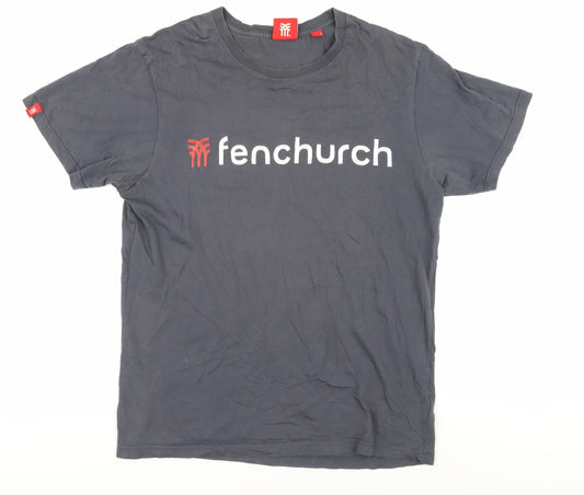 Fenchurch Men's Grey Crew Neck T-Shirt - M