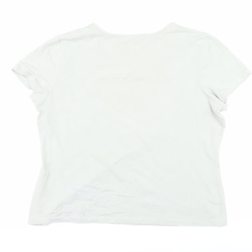 Hawkshead Women's Ivory Floral T-Shirt, Size 18, Casual