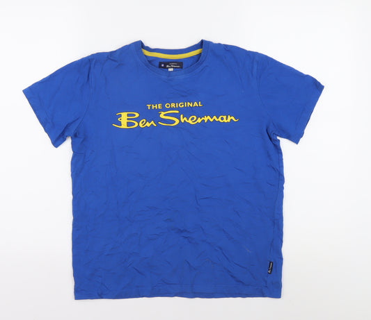 Ben Sherman Boys Blue Graphic Print T-Shirt - Size 11-12 Years