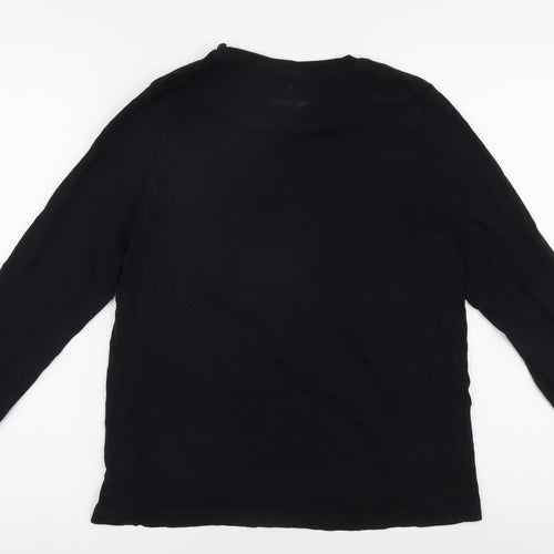 Threadbare Women's Black Christmas T-Shirt, Size 14, Cotton