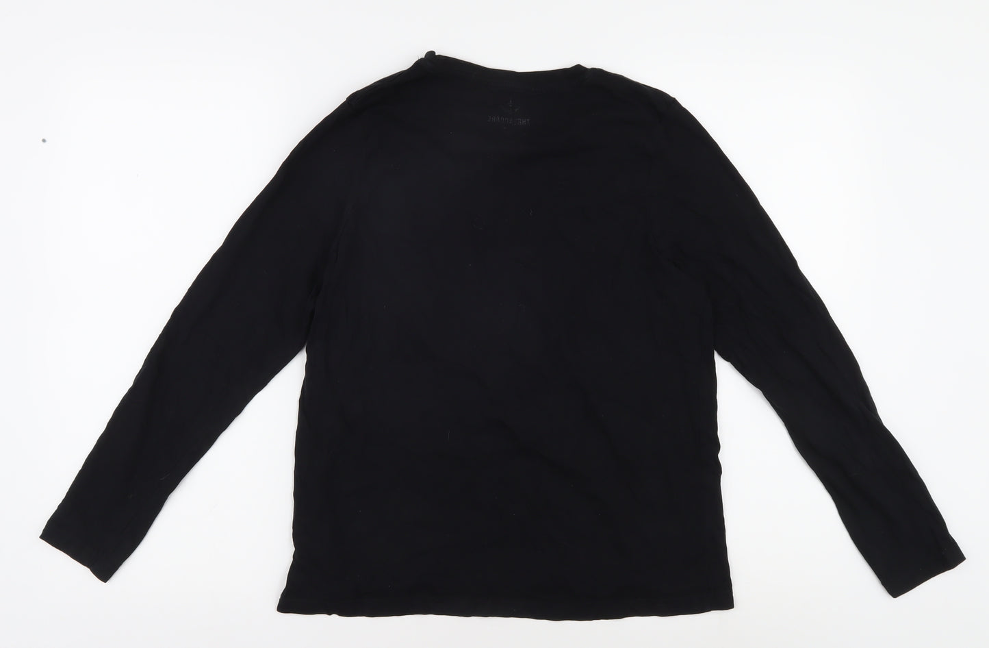 Threadbare Women's Black Christmas T-Shirt, Size 14, Cotton