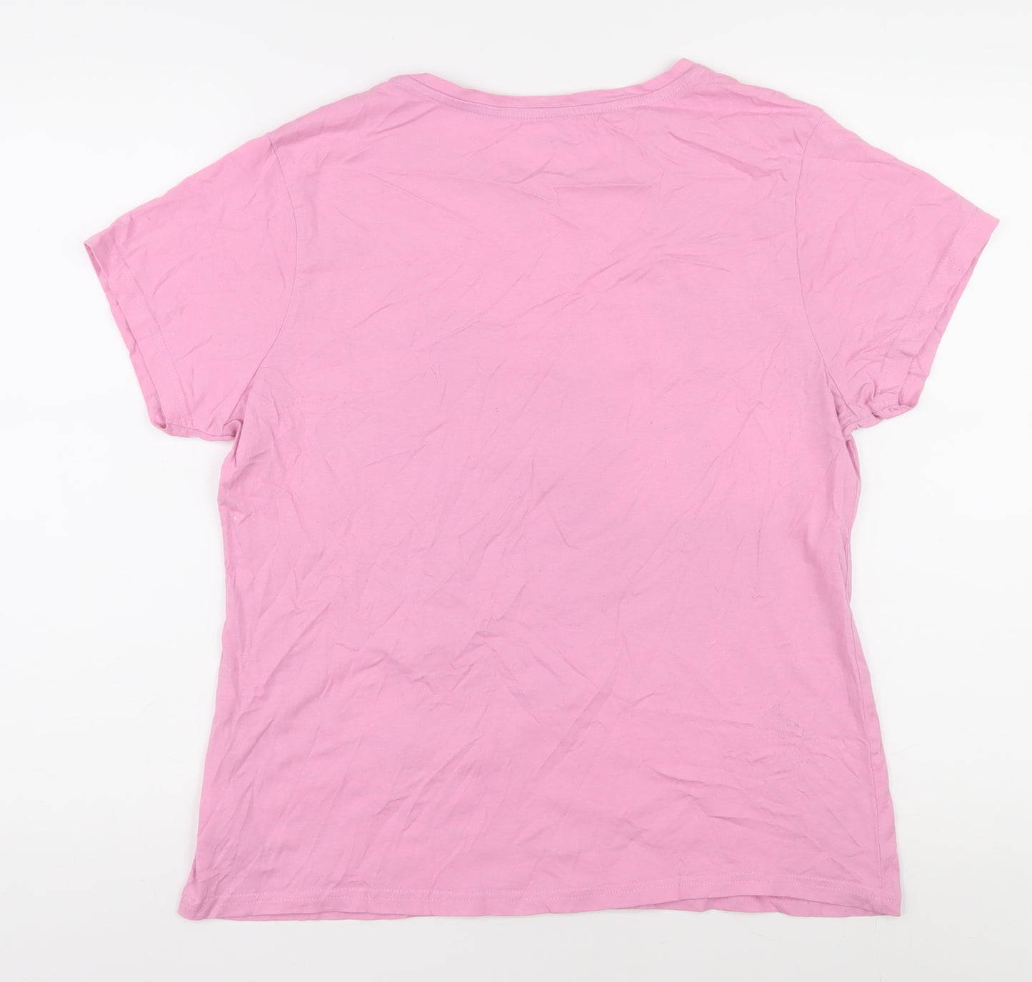 Disney Girls Pink Bambi T-Shirt, Size M, Casual Graphic Tee