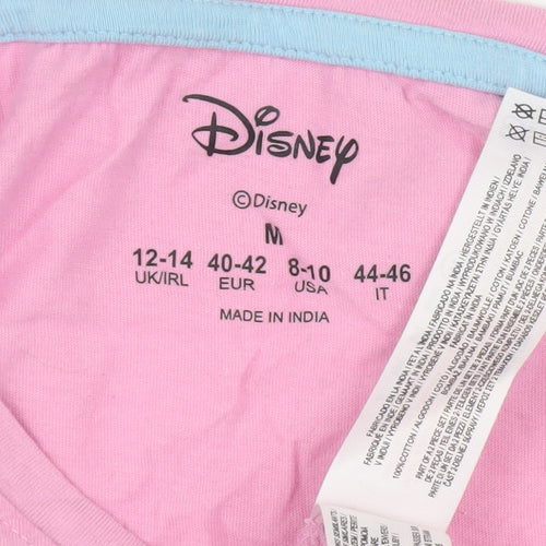Disney Girls Pink Bambi T-Shirt, Size M, Casual Graphic Tee