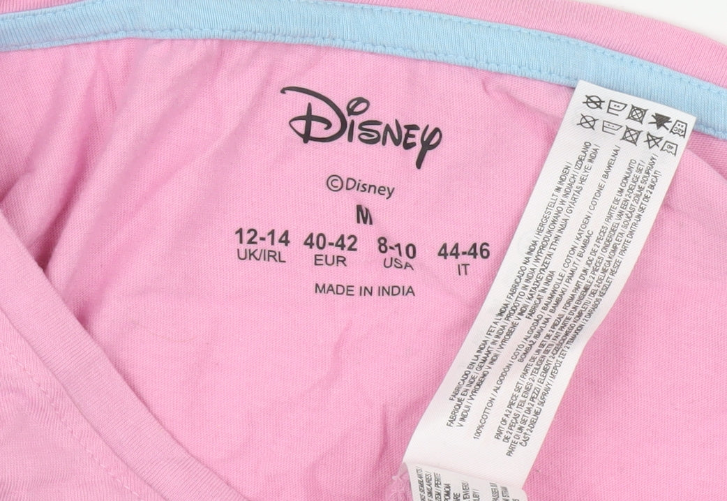 Disney Girls Pink Bambi T-Shirt, Size M, Casual Graphic Tee