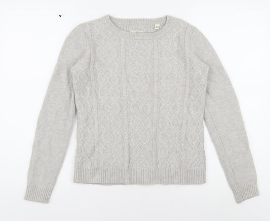 Jack Wills Women's Grey Pullover Jumper Size 8