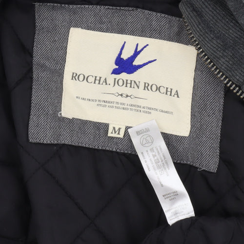 Rocha John Rocha Men's Grey Hooded Puffer Jacket M