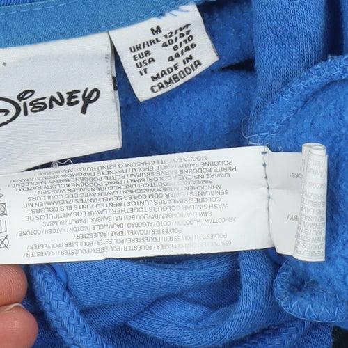 Disney Unisex Blue Pullover Hoodie - M, Cartoon Graphic