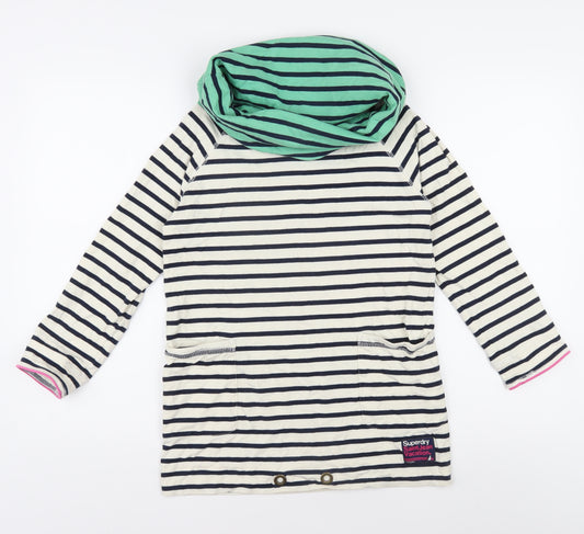 Superdry Womens XS Striped Tunic Jumper