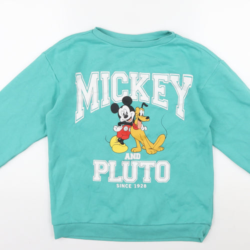 Disney Boys Blue Pullover Sweatshirt 12-13 Years Mickey Design