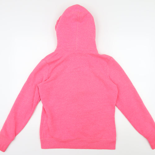 Superdry Women's Pink Full Zip Hoodie L Hooded