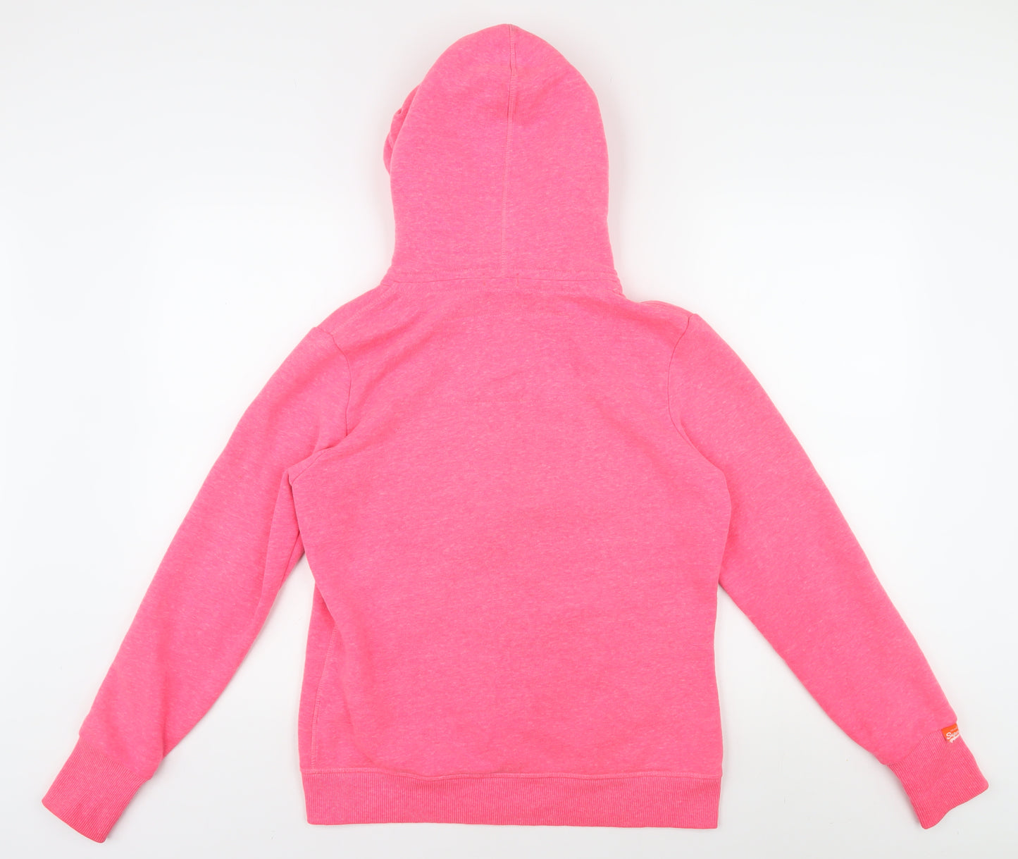 Superdry Women's Pink Full Zip Hoodie L Hooded