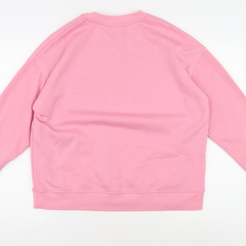 Disney Women's Pink Minnie Mouse Sweatshirt Size 10/12
