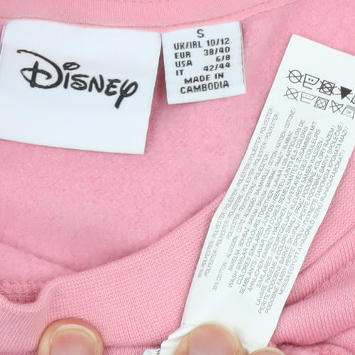 Disney Women's Pink Minnie Mouse Sweatshirt Size 10/12