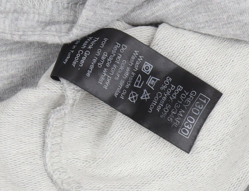 Friends Grey Unisex Kids Hoodie 14 Years - Logo Graphic Print