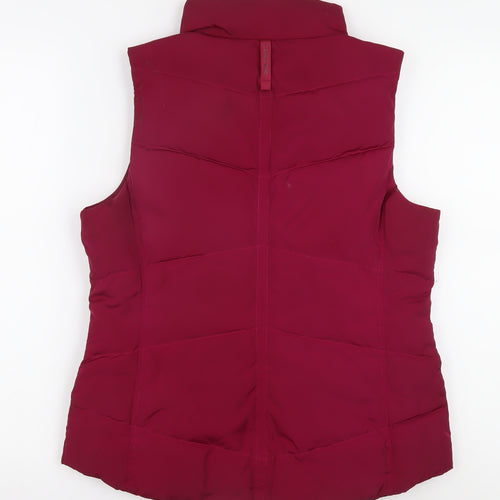 Lands' End Women's Red Puffer Waistcoat Medium