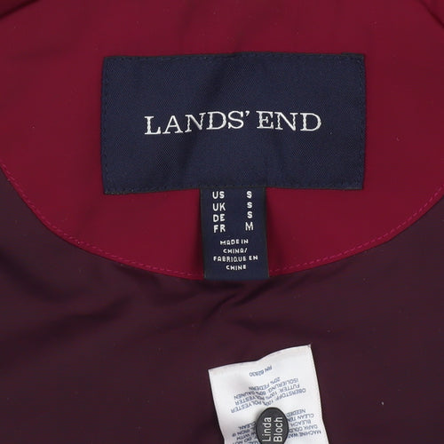 Lands' End Women's Red Puffer Waistcoat Medium