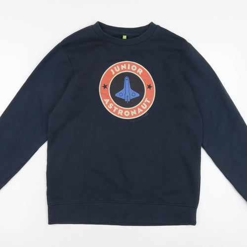 Teemill Boys Space Blue Sweatshirt 11-12 Years Pullover