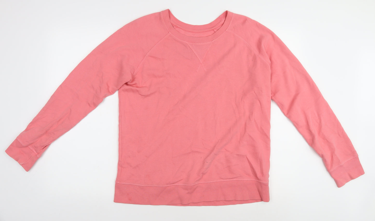 Crew Clothing Women's Pink Jersey Crew Neck Top