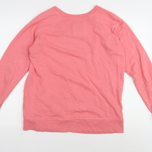 Crew Clothing Women's Pink Jersey Crew Neck Top