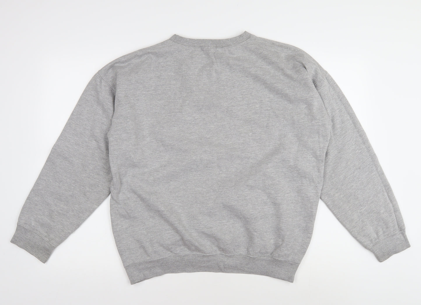 SPOTTED Men's Grey Graphic Pullover Sweatshirt M