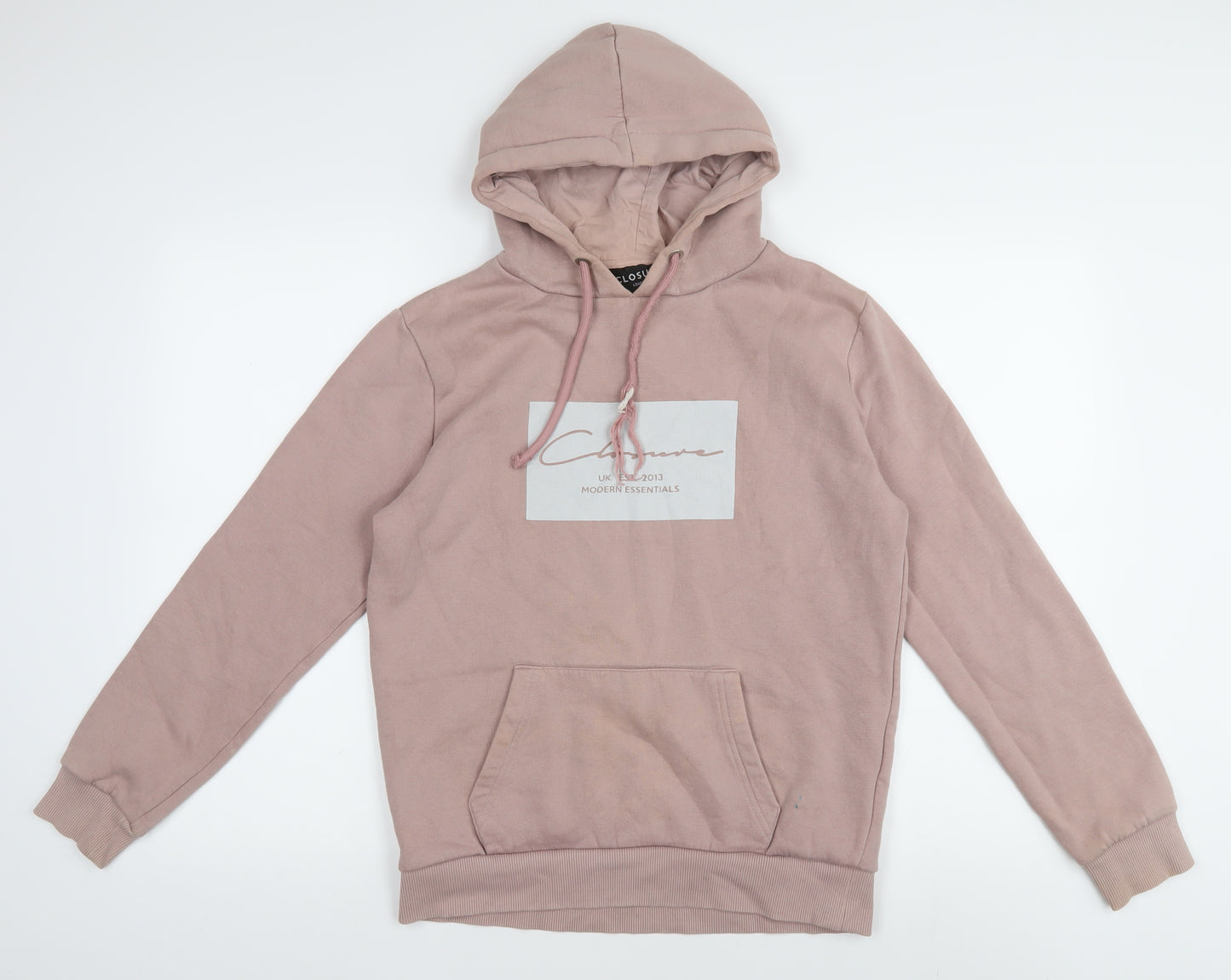 Closure Pink Women's Hoodie S Pullover with Logo