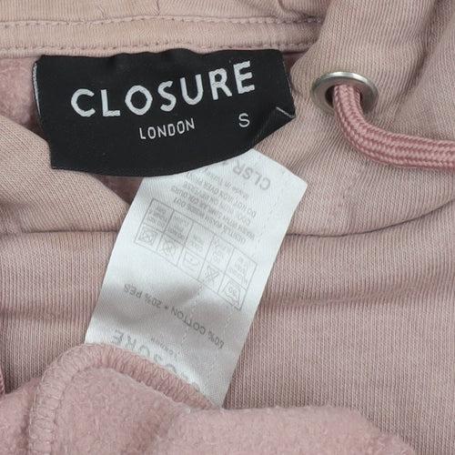 Closure Pink Women's Hoodie S Pullover with Logo