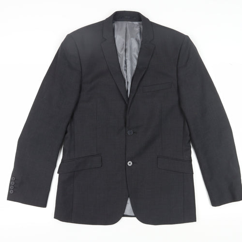 Tom English Men's Black Wool Blazer 38 Regular