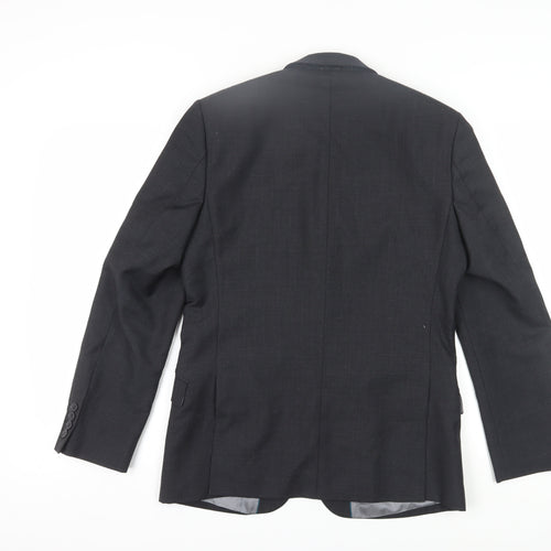 Tom English Men's Black Wool Blazer 38 Regular