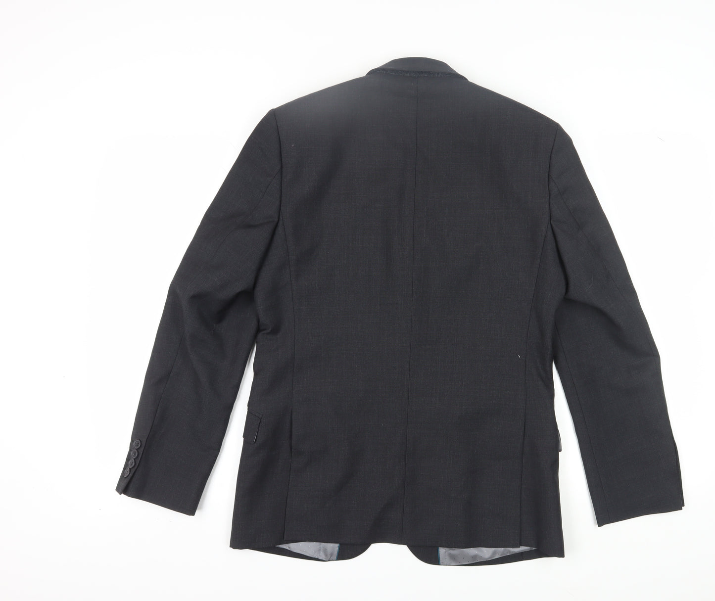 Tom English Men's Black Wool Blazer 38 Regular