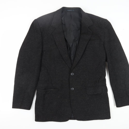 Classic Man Collection Men's Black Wool Blazer Size 38