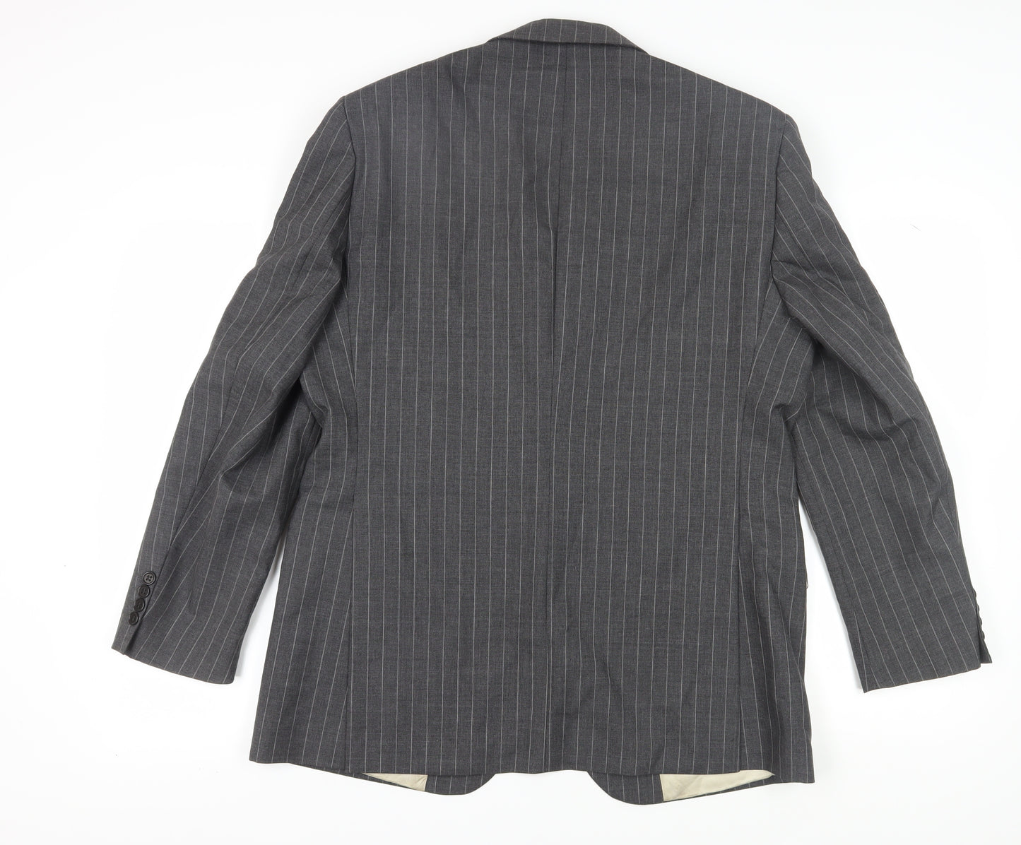 Austin Reed Men's Grey Striped Wool Blazer Size 42R