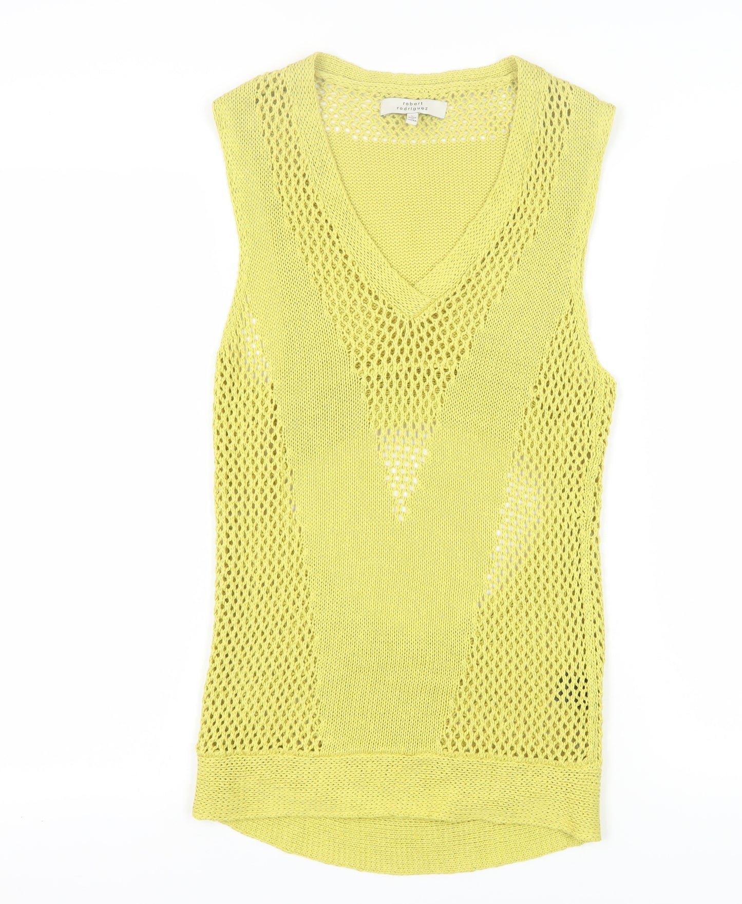 Robert Rodriguez Women's Yellow Silk Camisole Tank L