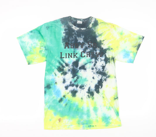 ATC Men's Multicoloured Tie-Dye Tee, Medium, Retro Style