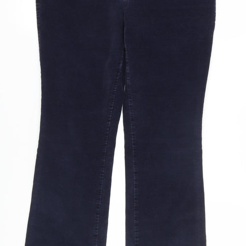 St John's Bay Women's Blue Corduroy Bootcut Trousers