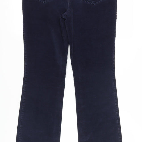 St John's Bay Women's Blue Corduroy Bootcut Trousers