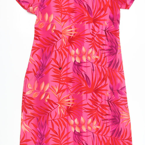 Truly Women's Pink Floral Shift Dress M