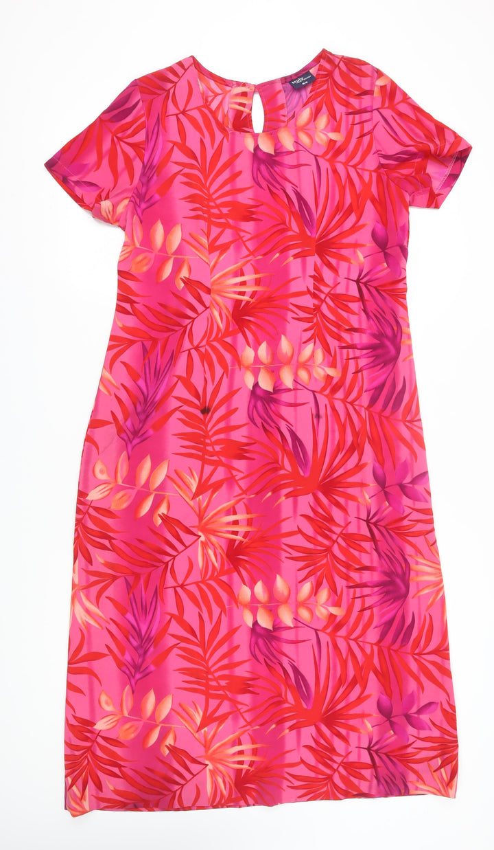 Truly Women's Pink Floral Shift Dress M