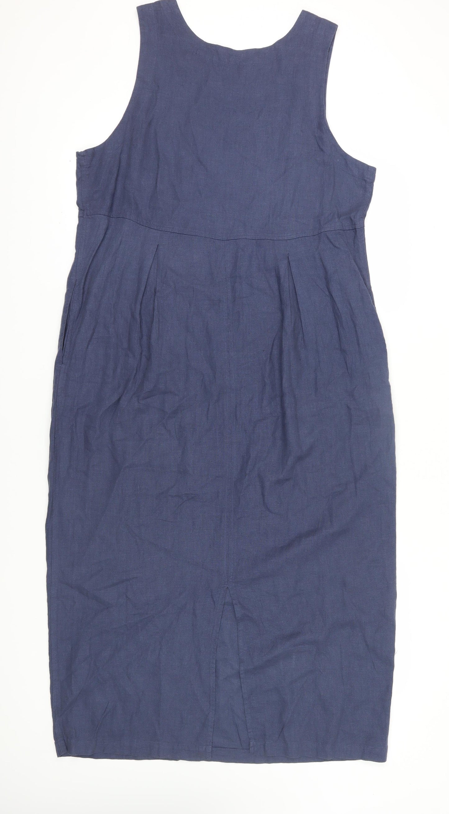 Eddie Bauer Women's Blue Shift Dress M Casual